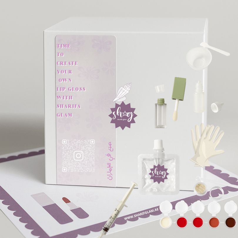  DIY Lip Gloss Kit Summer Vibes ( box For 4 ) 