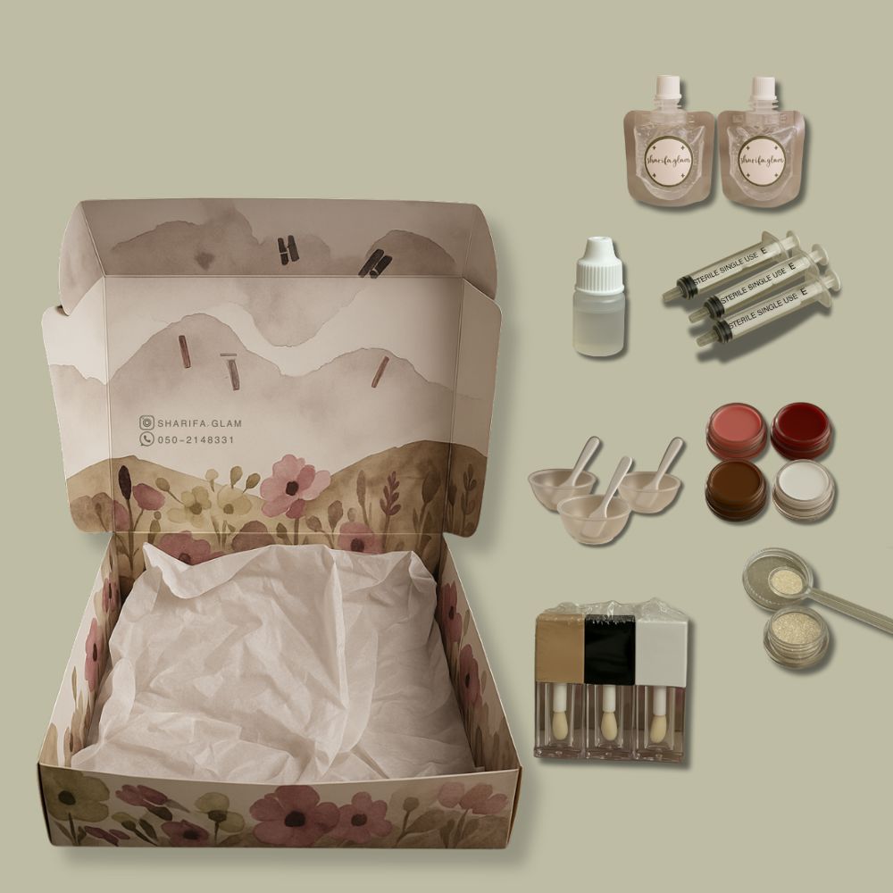 DIY Lip Gloss Kit  ( box For one person )